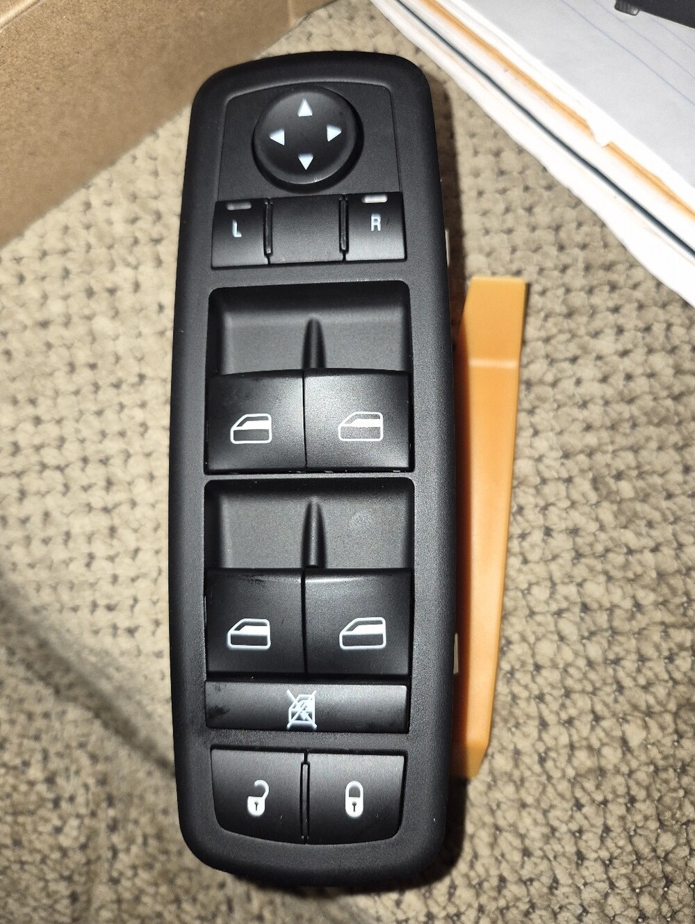 Black Master Power Window Switch for Dodge/Chrysler Drivers Side